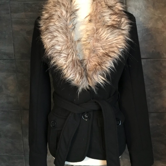Arden B Jackets & Blazers - FINAL PRICE! ArdenB Removable Faux Fur Collar Coat